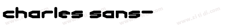 charles sans字体转换